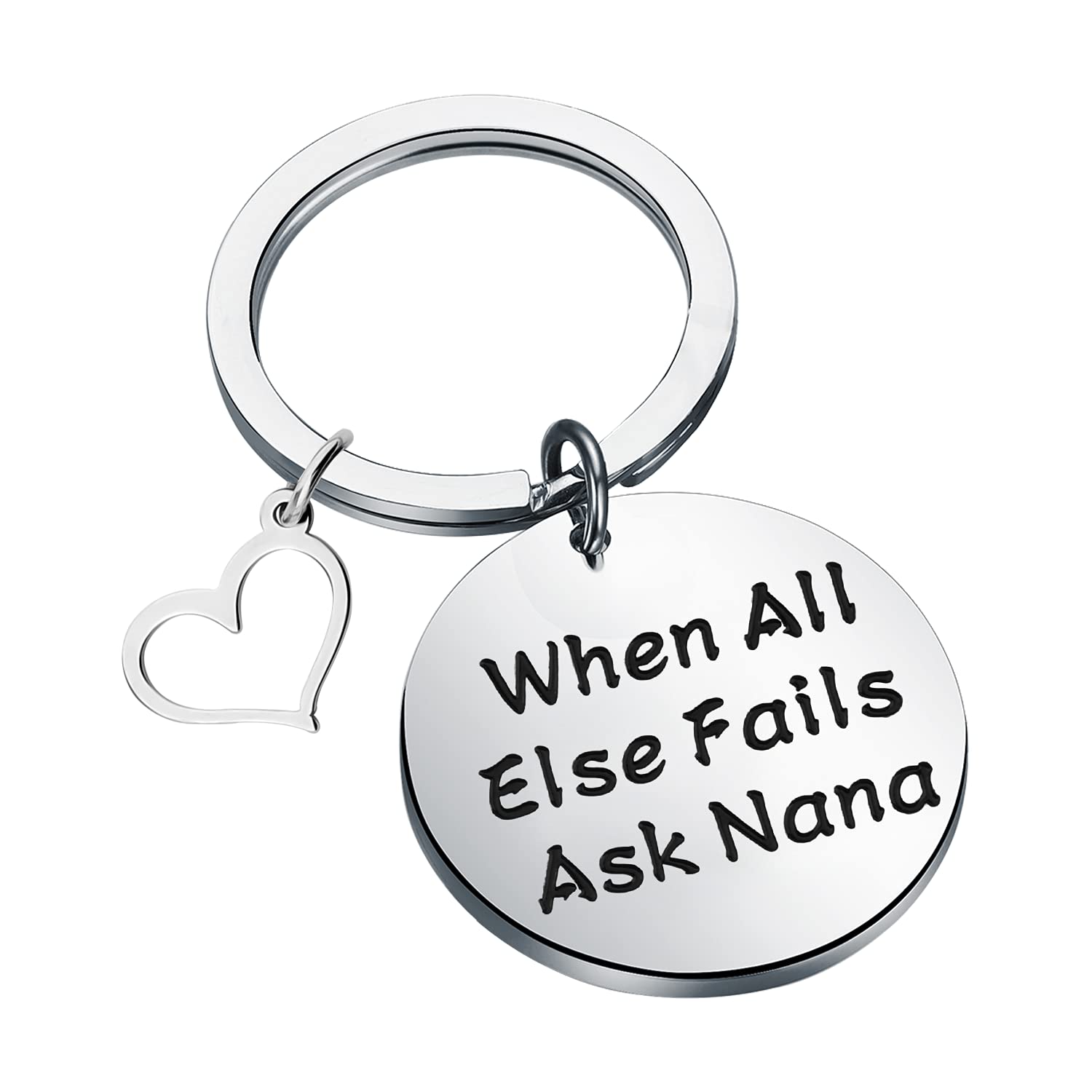 Personalized Nana Keychain - Thoughtful Gift for Grandma from Grandkids, Unique Mother's Day Present for Nana - Perfect for Key Rings, Handbags & Special Occasions