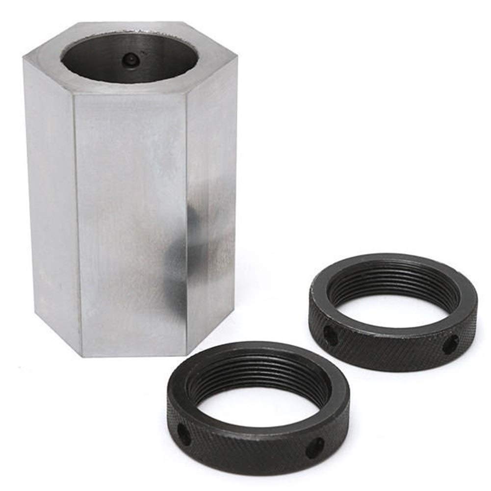 ANCNA 5-C Hard Steel Hexagon Collet Block Lathe Tool Holder - Precision Machining Accessories for Metalworking & CNC Turning