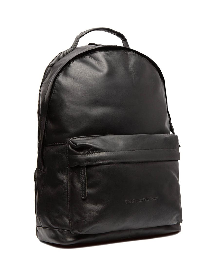 Premium Chesterfield Leather Backpack for Men & Women - 42cm Wax Pull-Up Calgary Design with Laptop Compartment - Perfect for Work, Travel & Daily Commute
