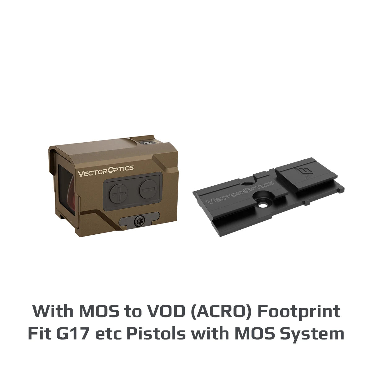 Vector Optics Frenzy Plus 1x18x20 Enclosed Reflex Sight Red Dot Scope with Motion Sensor, IP67 Waterproof, ACRO Mount Compatible with Glock & Taurus Pistols - Ideal for Tactical Shooting, Home Defense & Outdoor Hunting