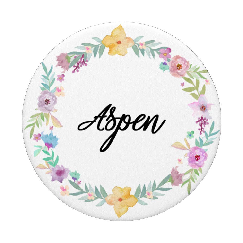 Aspen Floral Flower Phone Grip - Non-Slip Phone Holder with Adhesive for iPhone, Samsung & Smartphones - Perfect for Daily Use, Travel & Selfies