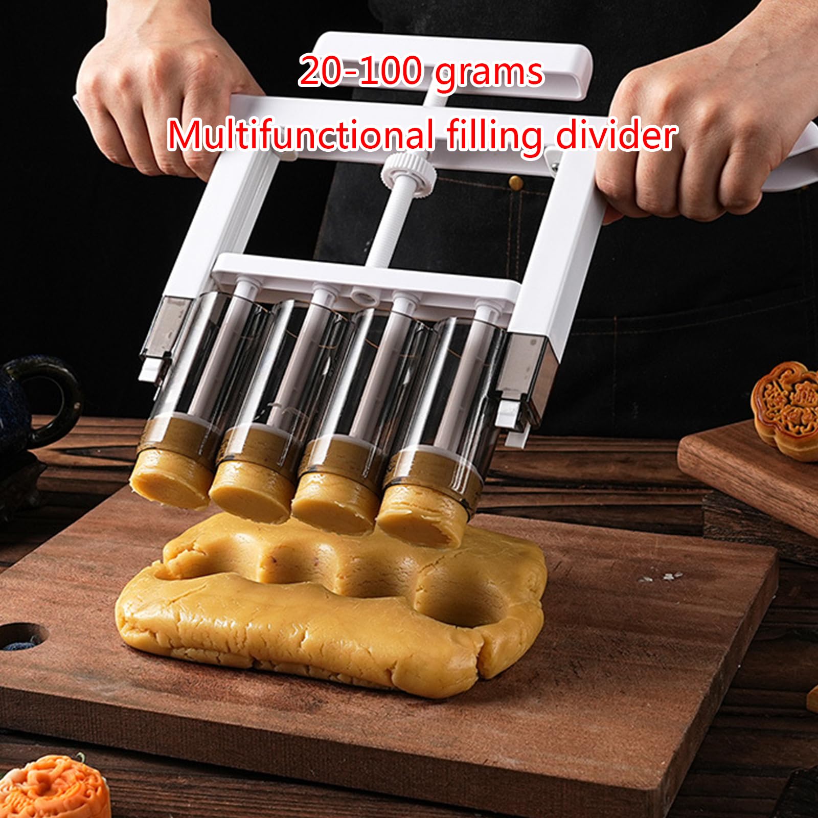Commercial Mung Bean Cake Filling Machine - Precise Dough Divider for Peach Cake & Pastry Making | Perfect for Bakeries, Home Kitchens & Food Production