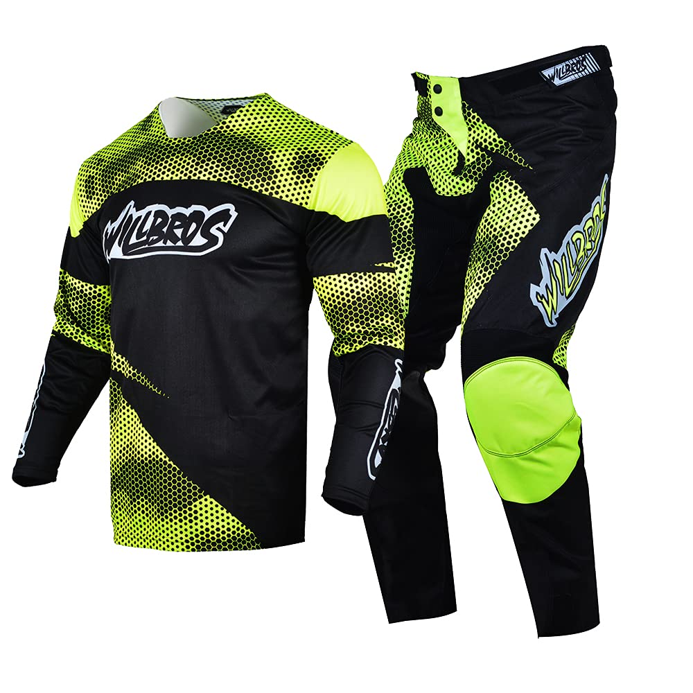 MX Jersey & Pant Combo - Men's Motocross Gear Set for Cycling, Motorcycle & Dirt Bike Racing - Breathable Offroad Racewear for Mountain Biking & Trail Riding - Perfect for Motocross Competitions & Outdoor Adventures