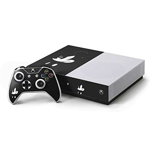 Official Disney Mickey Mouse Black & White Gaming Skin Decal for Xbox One S Console & Controller Bundle - Customize Your Gaming Setup with Licensed Disney Design - Perfect for Gamers & Disney Fans