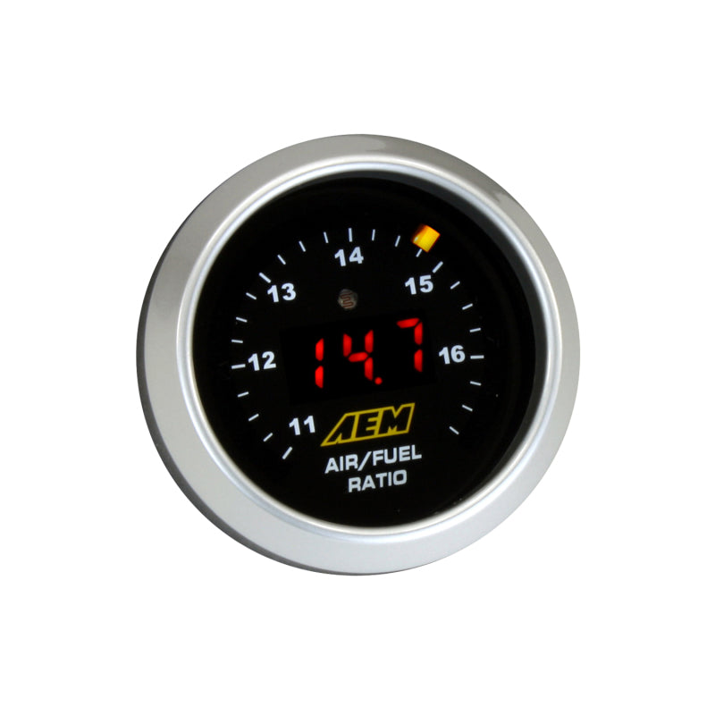 AEM Digital Wideband UEGO Air Fuel Ratio Gauge - High Performance O2 Sensor for Cars, Trucks & Racing - Real-Time AFR Monitoring for Tuning & Diagnostics