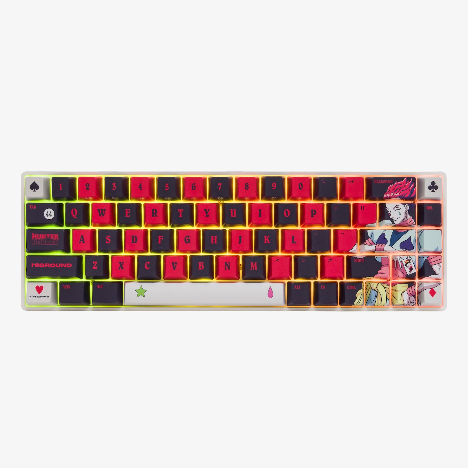 HxH x HG Basecamp 65HE Mechanical Keyboard - Hisoka Limited Edition for Gaming & Typing | Perfect for Esports, Office Work & Programming