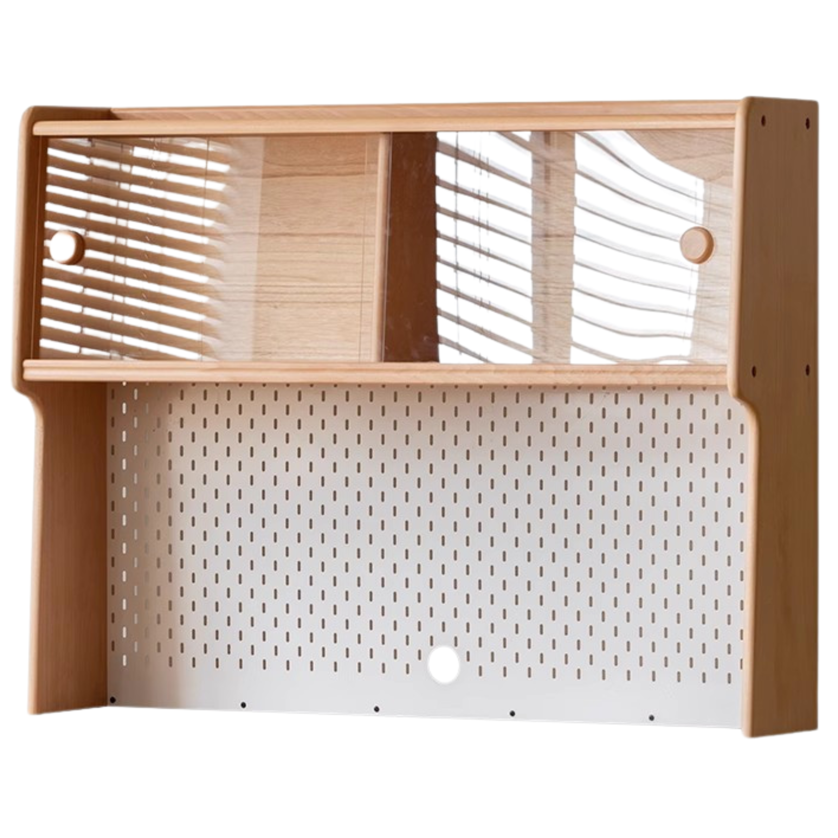 54.3x9.8x33.8 inch / 138x25x86 cm / Natural Wood Color / Beech  Study table shelf