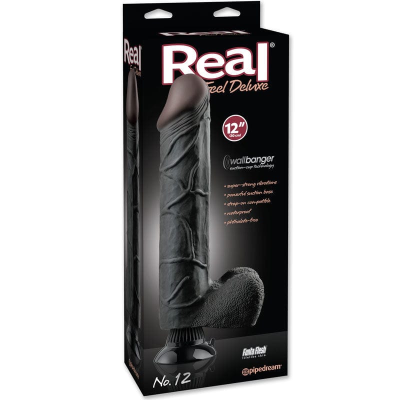 PD Real Feel Deluxe #12 Black - Ultra Soft & Natural Looking Synthetic Hair - Perfect for Wigs, Extensions & Cosplay (Halloween, Theater, Daily Wear)