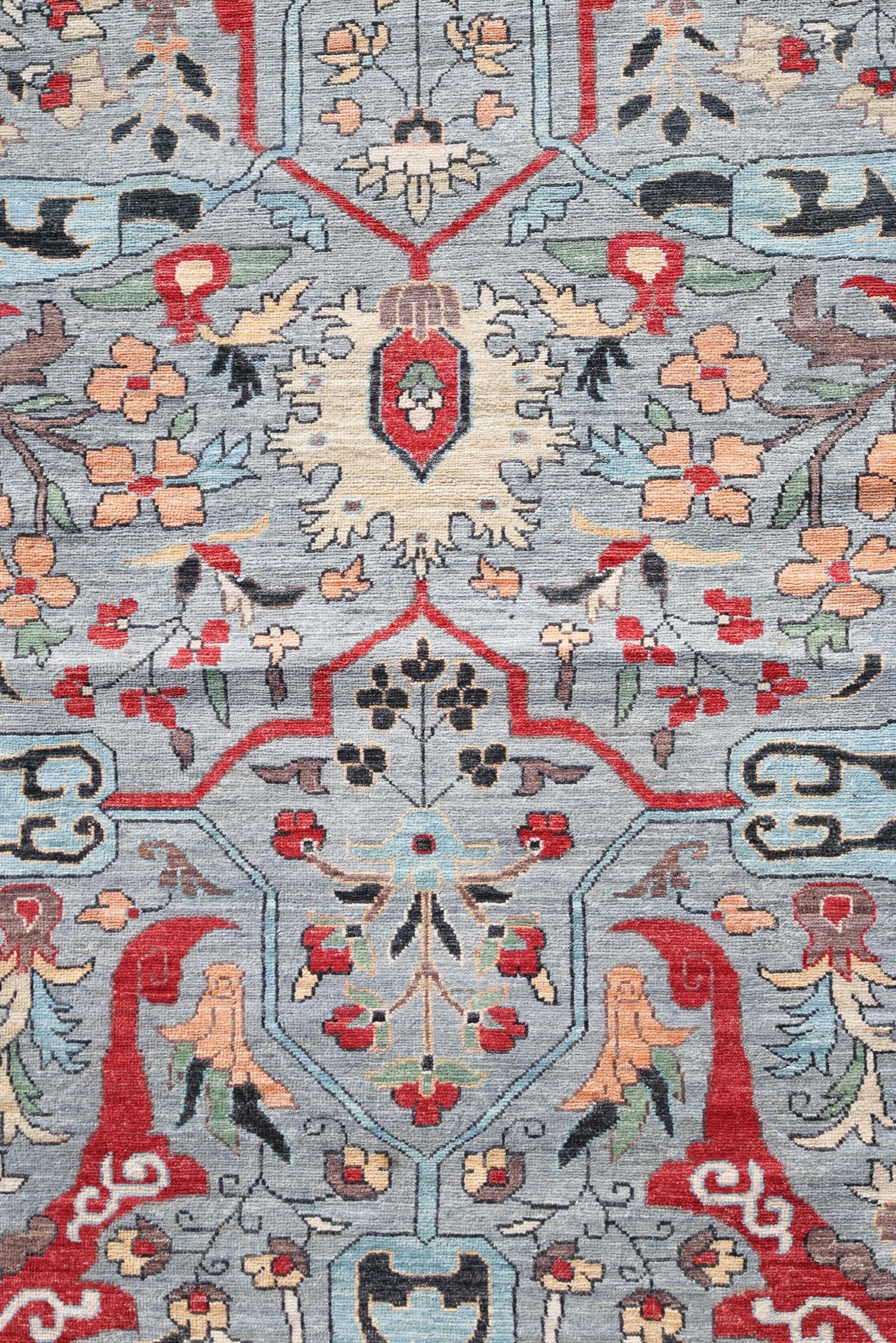 Handwoven Arabesque Tribal Rug - J74817 - Bohemian Home Decor for Living Room, Bedroom & Office
