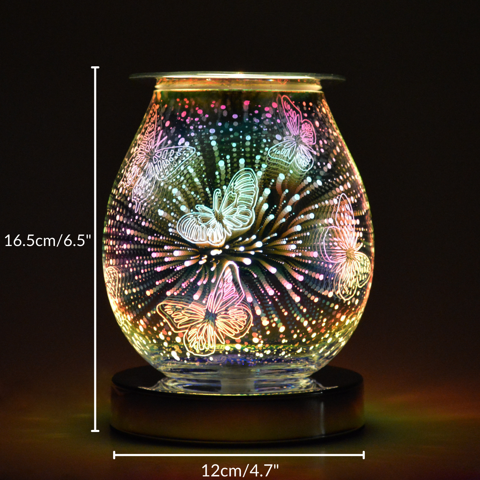 3D Touch Electric Wax Warmer with Butterfly Design - Premium Cello Wax Melter for Home Aromatherapy & Relaxation | Perfect for Bedroom, Bathroom, and Office Use