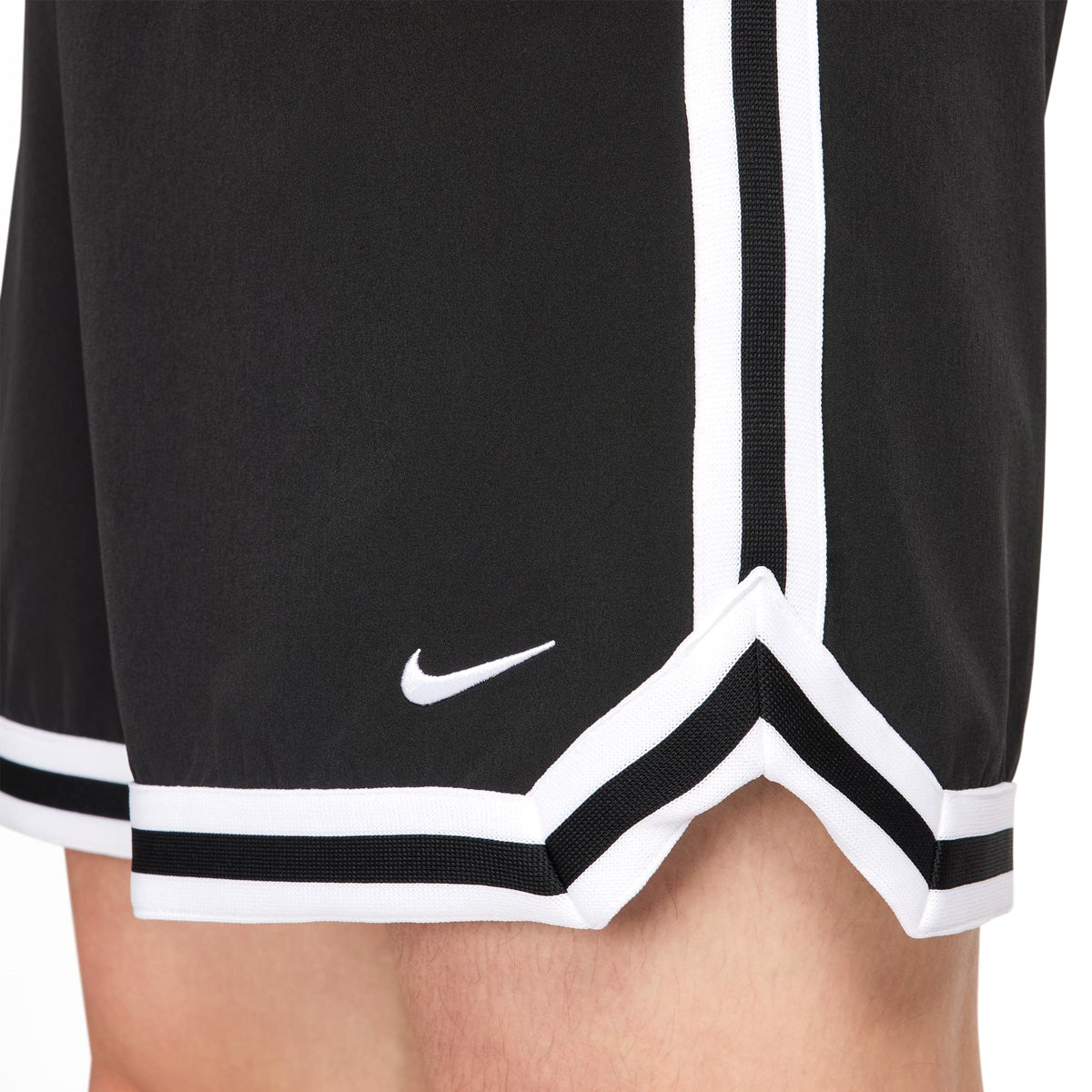 Nike Dri-FIT UV Protection Basketball Shorts for Men - Breathable, Moisture-Wicking Workout Shorts in Black/White - Perfect for Basketball, Gym & Outdoor Sports