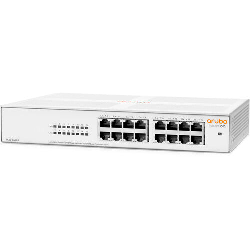 Aruba Instant On R8R47A#ABA 1430 16 Port Gigabit Unmanaged Network Switch for Home & Small Office Use