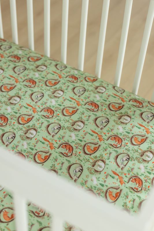 Soft & Breathable Burrow Crib Sheet - Organic Cotton Baby Bedding for Safe & Comfortable Sleep | Perfect for Nursery, Daycare & Travel