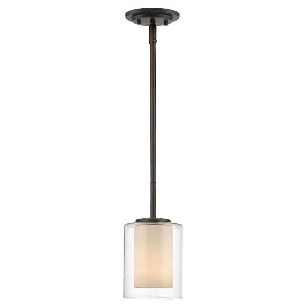 1-Light Clear Glass Mini Pendant Light - Perfect for Kitchen Island, Dining Room, or Entryway Lighting