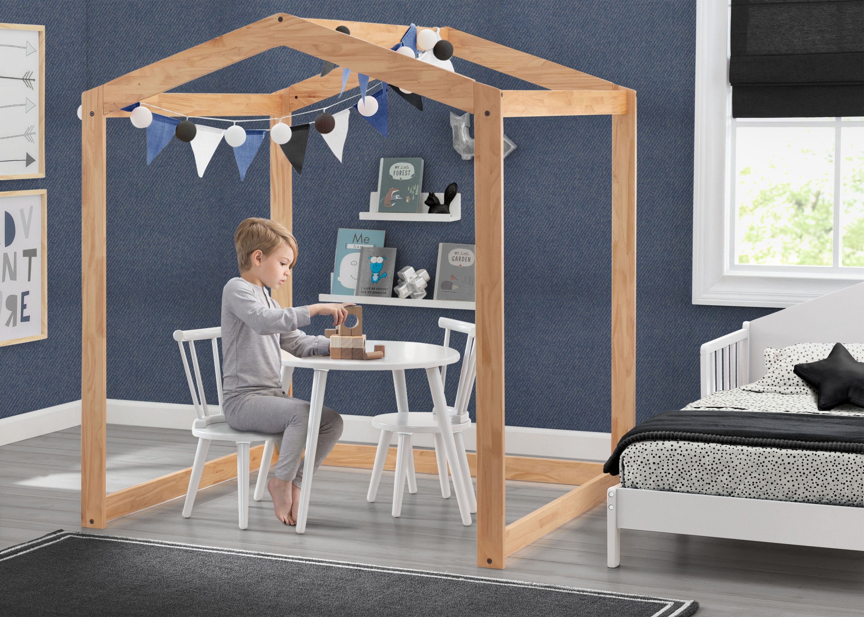 Homestead Playhouse - Wooden Kids Playhouse for Backyard & Indoor Fun - Perfect for Pretend Play, Outdoor Adventures & Imaginative Games