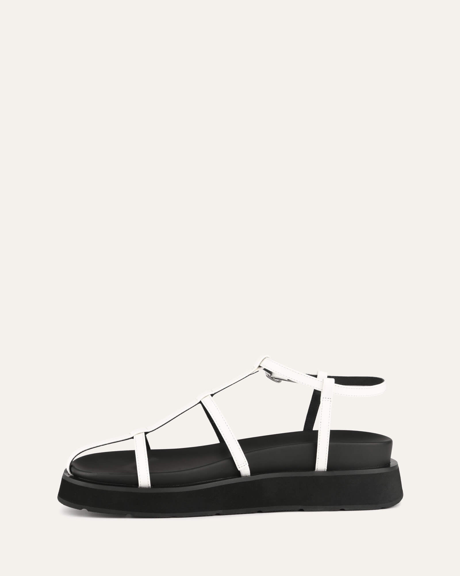 MINA Flat Sandals for Women - White & Multi-Color Comfortable Summer Beach Slides | Perfect for Vacation, Poolside, and Casual Outings