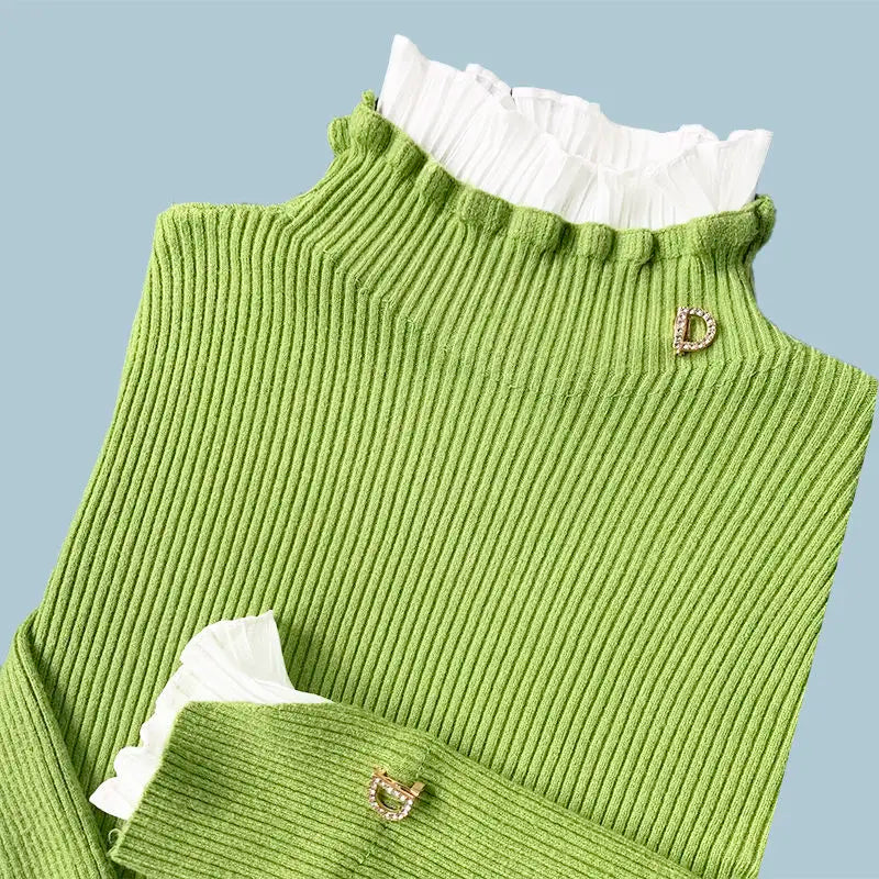 Korean Style Turtleneck Sweater for Women - Elegant Pink & Purple Slim Fit Pullover Jumper | Warm Winter Basic Top for Office, Dating & Casual Outfits