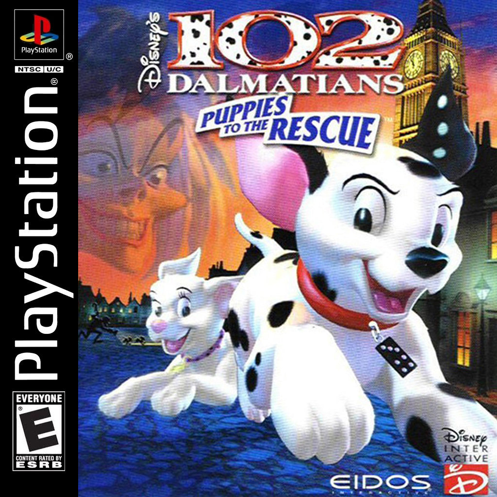 102 Dalmatians: Puppies to the Rescue - Classic PlayStation 1 (PS1) Video Game for Kids & Family - Fun Adventure Game for Disney Fans & Retro Gaming Enthusiasts - Perfect for Birthday Gifts & Nostalgic Gaming Sessions