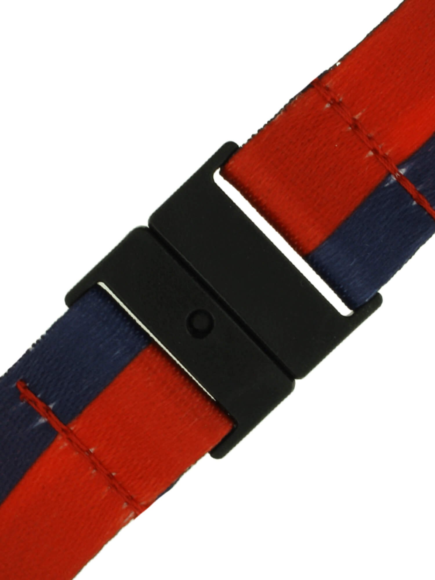 PinMart Veteran Military Patriotic Lanyard with Safety Breakaway Release - Perfect for ID Badges, Keys & Work Security (Red White Blue USA Flag Design)