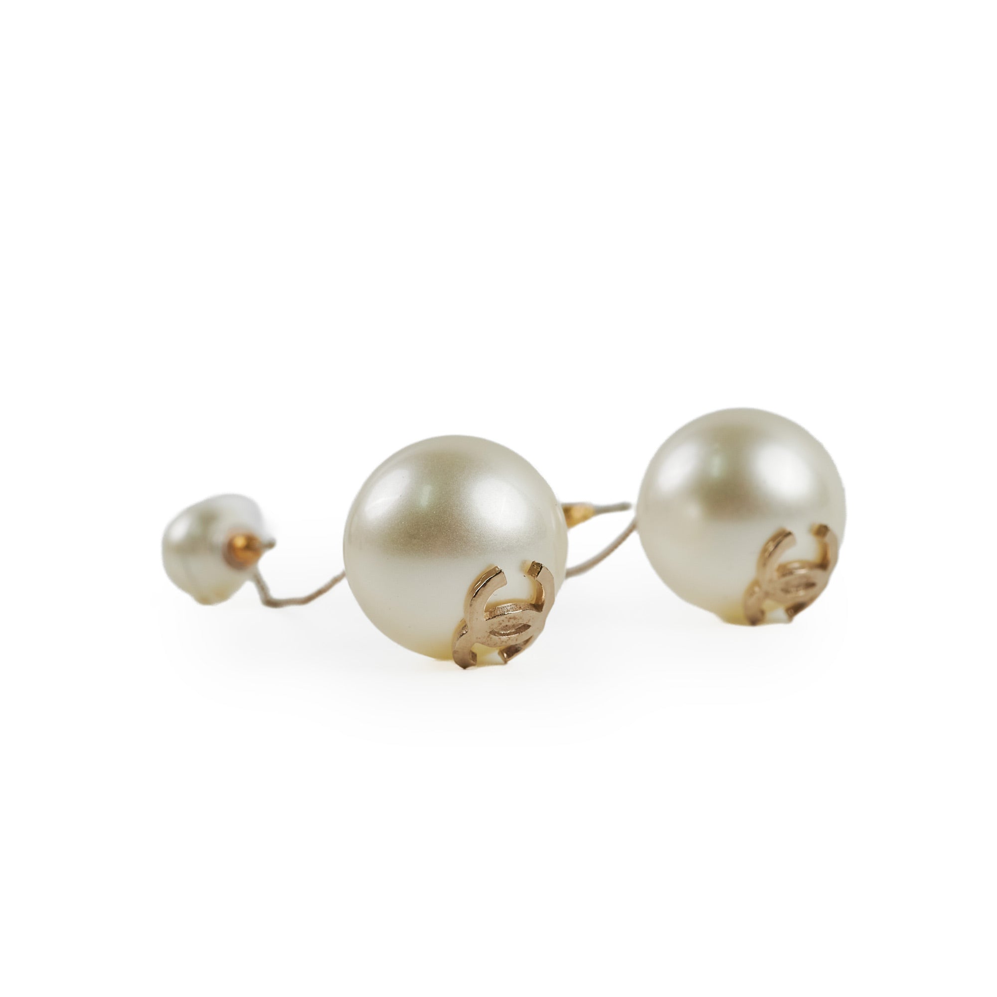 Chanel Pearl Drop Earrings - Elegant Costume Jewelry for Women | Perfect for Parties, Weddings & Special Occasions