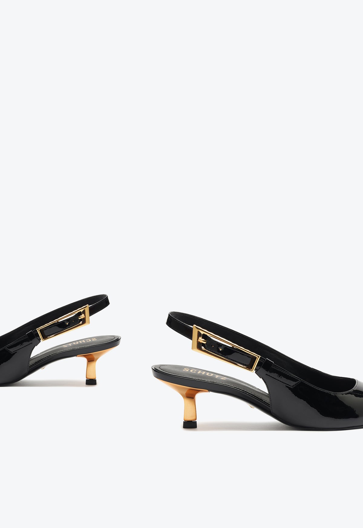 Ciara Mid Heel Patent Leather Pumps for Women - Elegant Pointed Toe Dress Shoes for Office, Party & Wedding - Comfortable & Stylish Work Heels