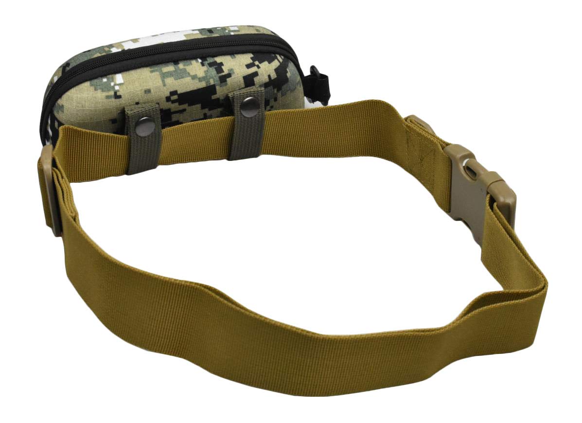 Tactical Molle Zipper Sunglasses Case - Shockproof Hard Shell Sunglasses Pouch for Men & Women - Durable Eyeglass Holder for Outdoor Sports, Hiking, Travel & Daily Use