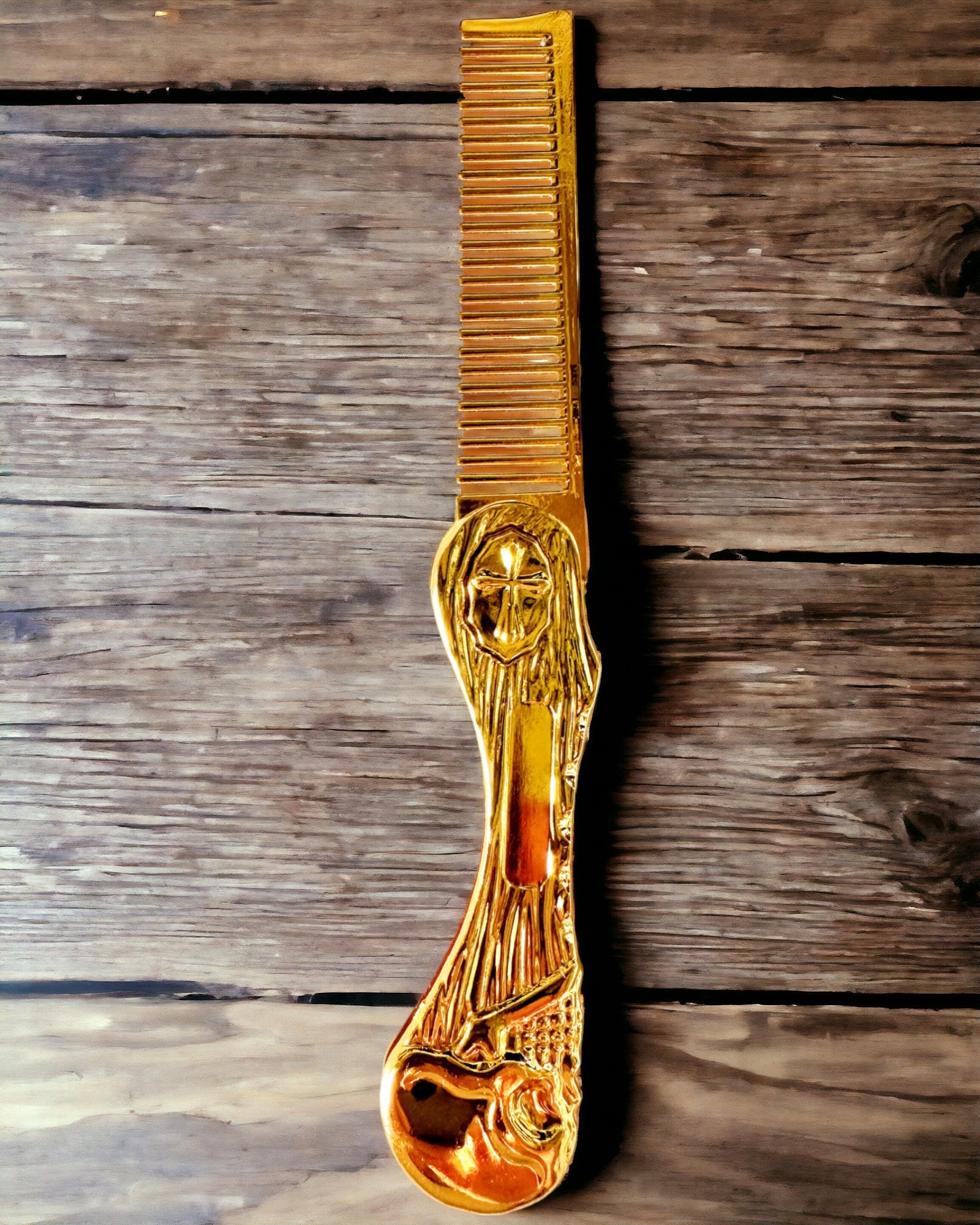 Premium Custom Engraved Mystic Skull Comb - Unique Hair Styling Tool for Men & Women - Perfect Gift for Goth, Punk & Rock Fans - Great for Concerts, Cosplay & Everyday Use