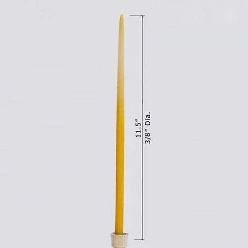 Premium 100% Pure Beeswax Candles - Organic Handmade 4-Hour Burn Time, 11