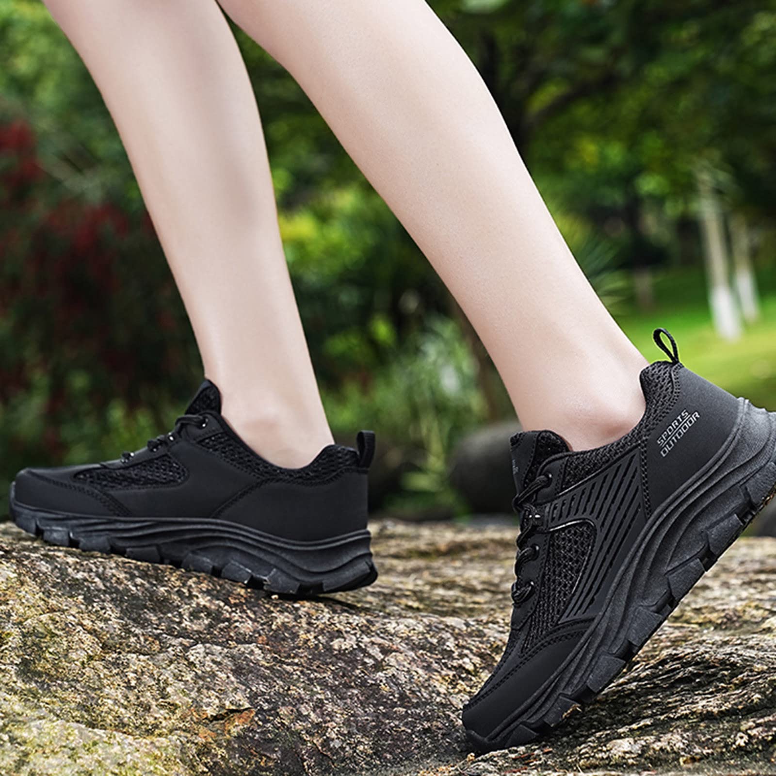 Viunychn Men's & Women's Trekking Hiking Shoes - Breathable Waterproof Lightweight Outdoor Walking Shoes for Camping, Backpacking & Trail Running - All-Season Comfort & Durability