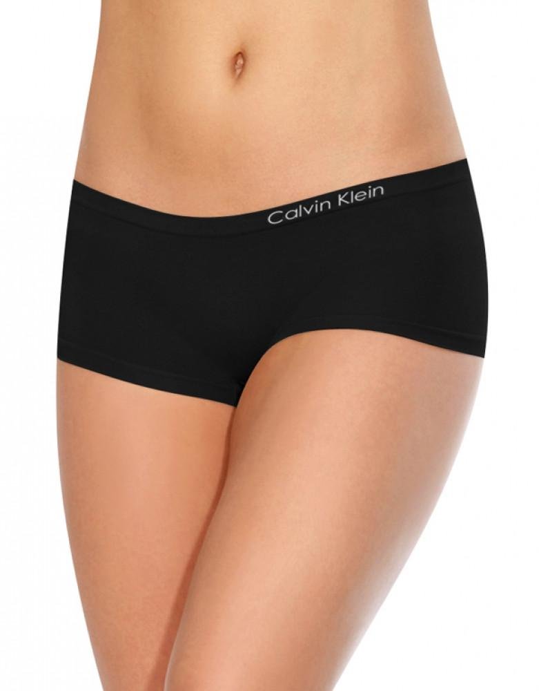 Calvin Klein Women's Pure Seamless Boyshort Underwear - Soft Comfortable Cotton Panties for Everyday Wear | Perfect for Yoga, Lounge & Sleep