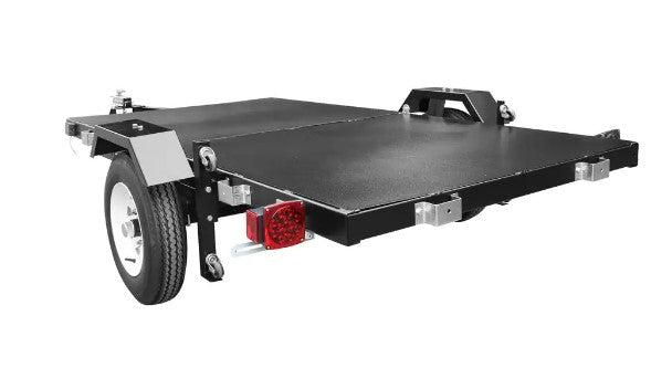 DK2 MFT4X8 Folding Utility Trailer Kit 4ft x 8ft - 1450 lbs Capacity Heavy Duty Cargo Hauler for Camping, Landscaping & Home Improvement Projects