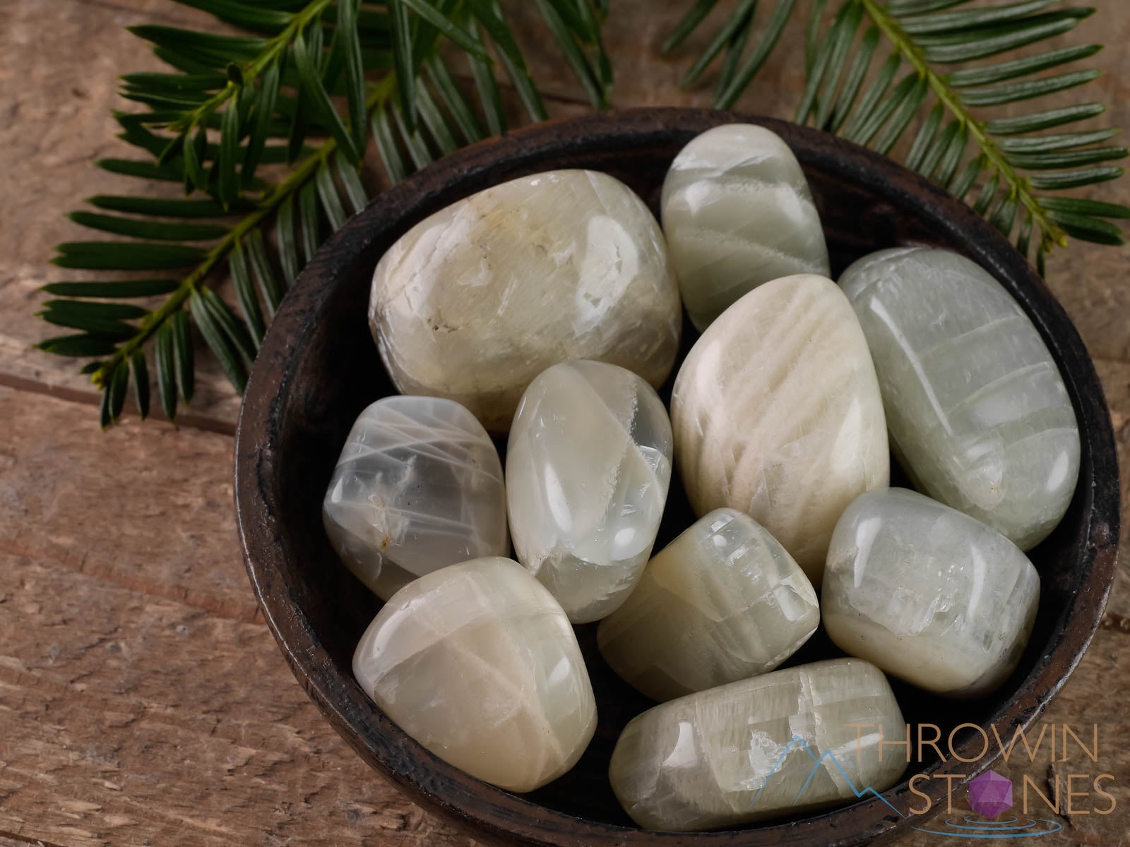 Natural Green Moonstone Tumbled Stones - Healing Crystals for Self Care, Meditation & Energy Balancing | Perfect for Home Decor, Jewelry Making & Spiritual Healing