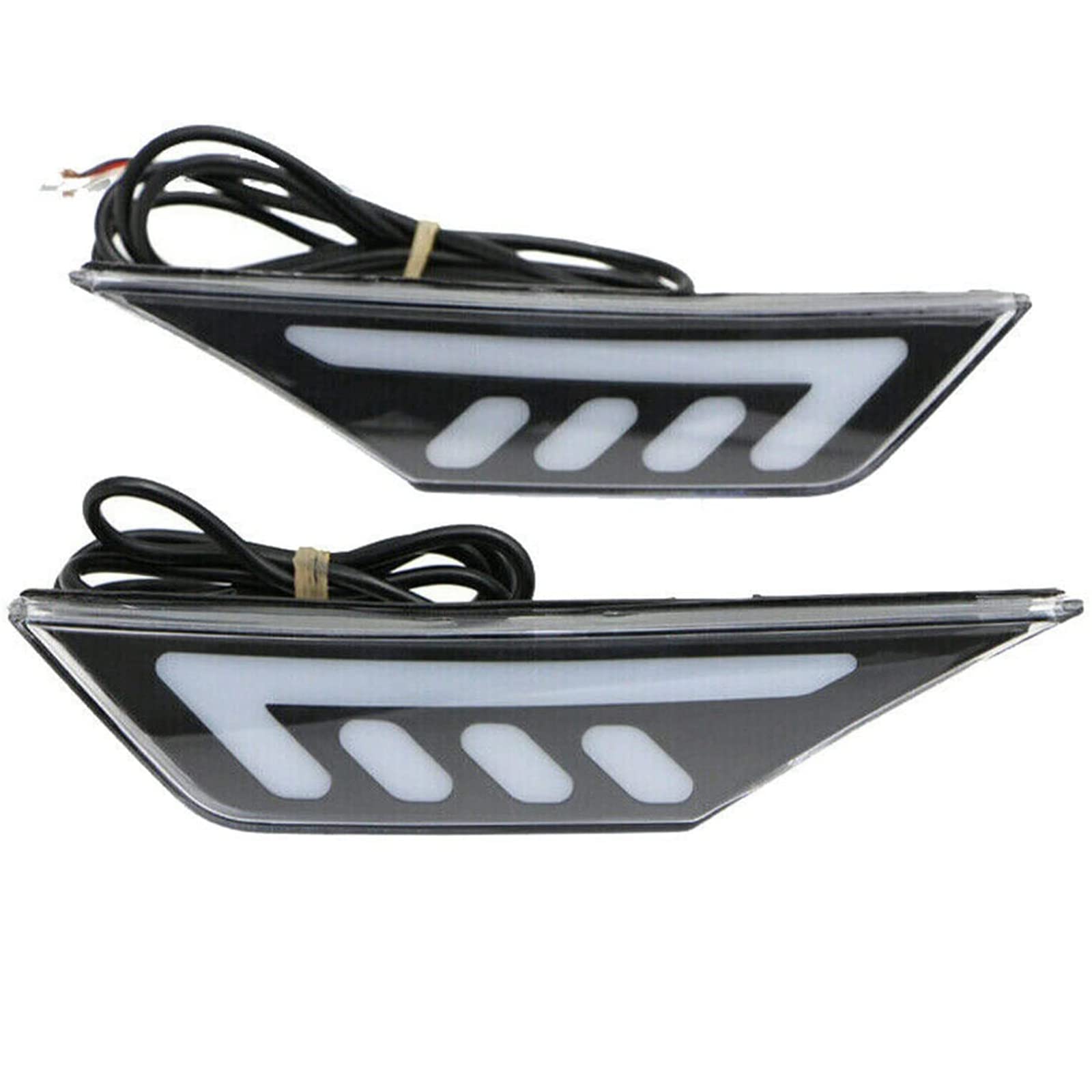 LED Black Side Marker Turn Signal Lights for 2016-2020 Honda Civic - Pair of Smoked LED Side Markers with Amber Turn Signals | Easy Installation, Durable & Waterproof | Perfect for Night Driving & Car Customization