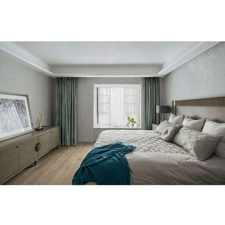 Luxury Nordic Textured Velvet Curtains - Blue | Premium Blackout Drapes for Living Room & Bedroom | T.B. London Home Decor