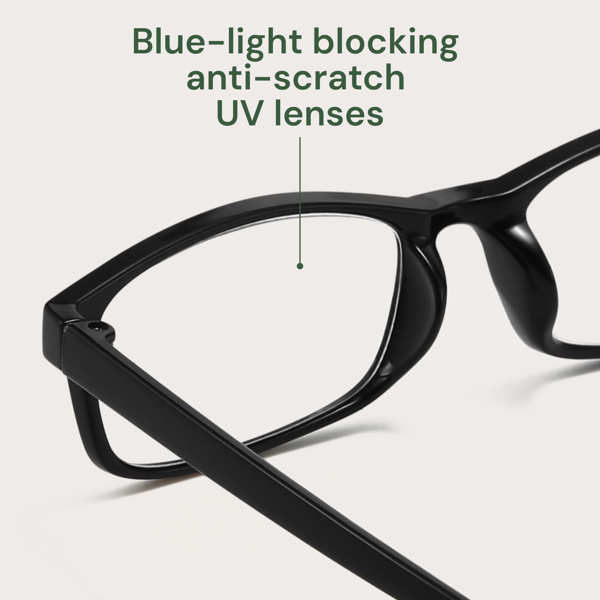 Blue Light Reading Glasses for Men & Women - Computer & Office Use