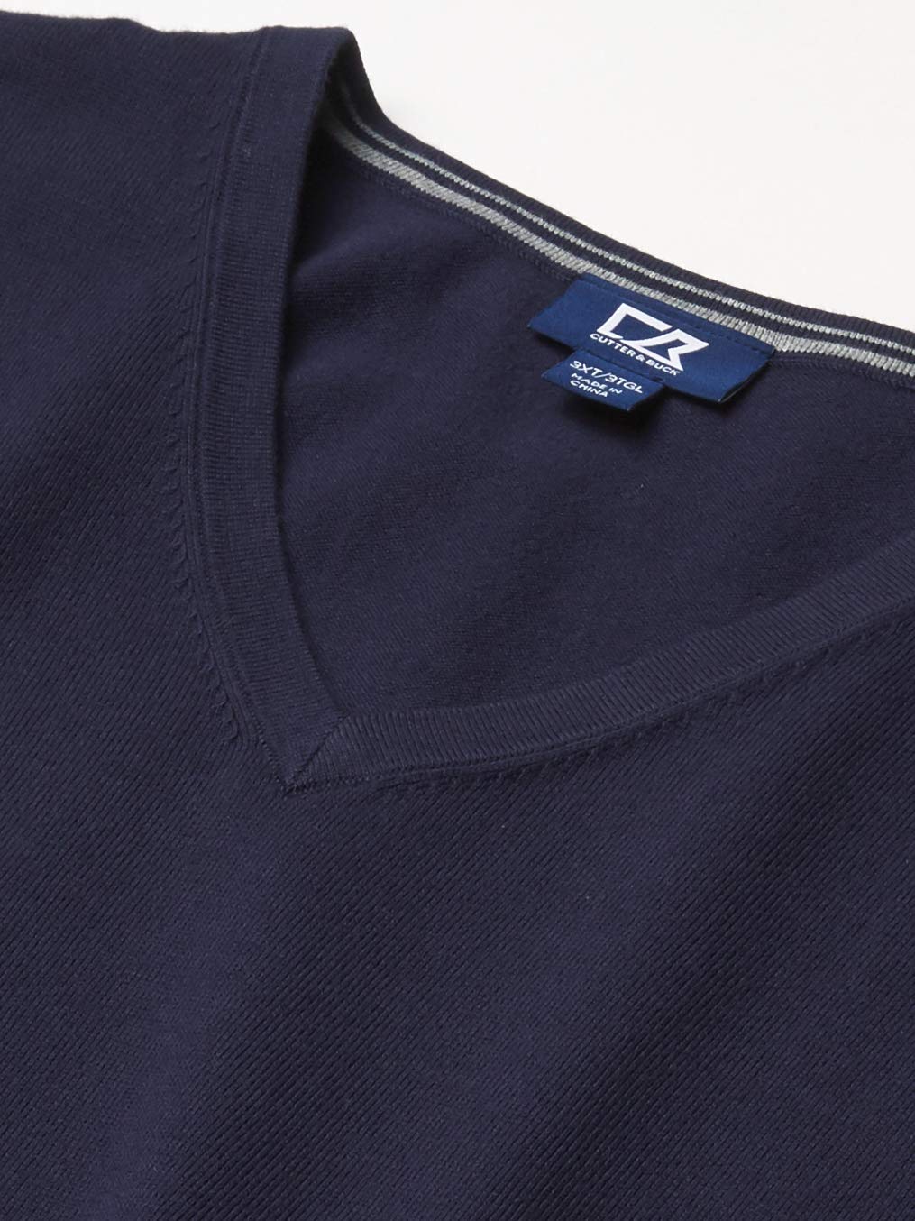 Cutter & Buck Men's Big & Tall Machine Washable Lakemont V-Neck Sweater - Comfortable Pullover for Casual Wear & Office Outfits