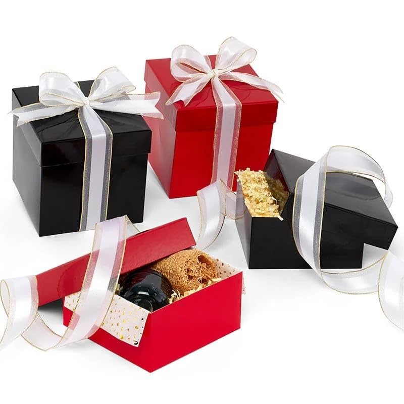 Premium Black Glossy Gift Box Lids - 4