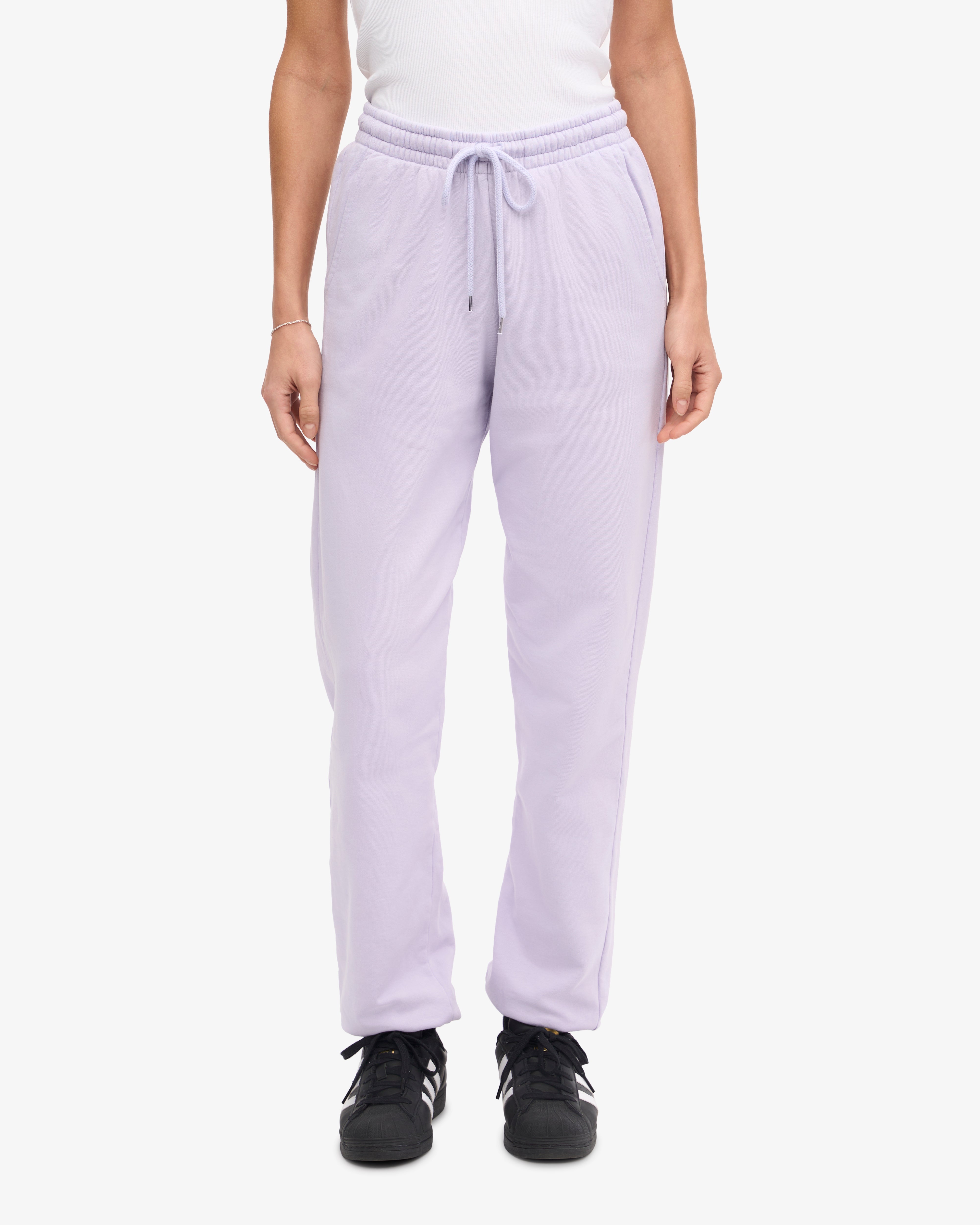 Organic Cotton Sweatpants for Women - Soft Lavender Lounge Pants | Eco-Friendly Comfort Wear for Yoga, Home & Casual Outings