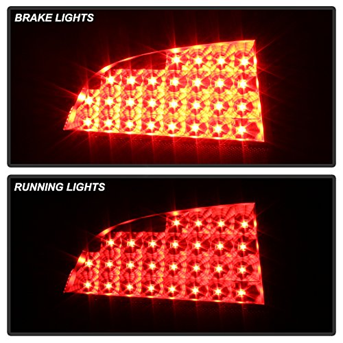 Dodge Charger 2006-2008 LED Tail Lights - Euro Style Red Rear Brake Lamps for Enhanced Visibility & Style | Perfect for Night Driving & Car Customization