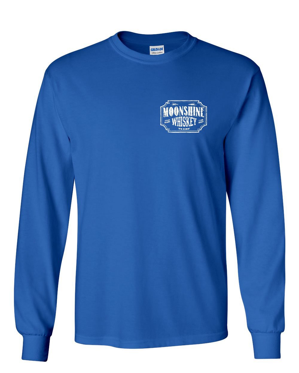 Moonshine Tennessee Whiskey Vintage Long Sleeve T-Shirt - American South Drinking Culture Apparel for Whiskey Lovers & Bar Hopping