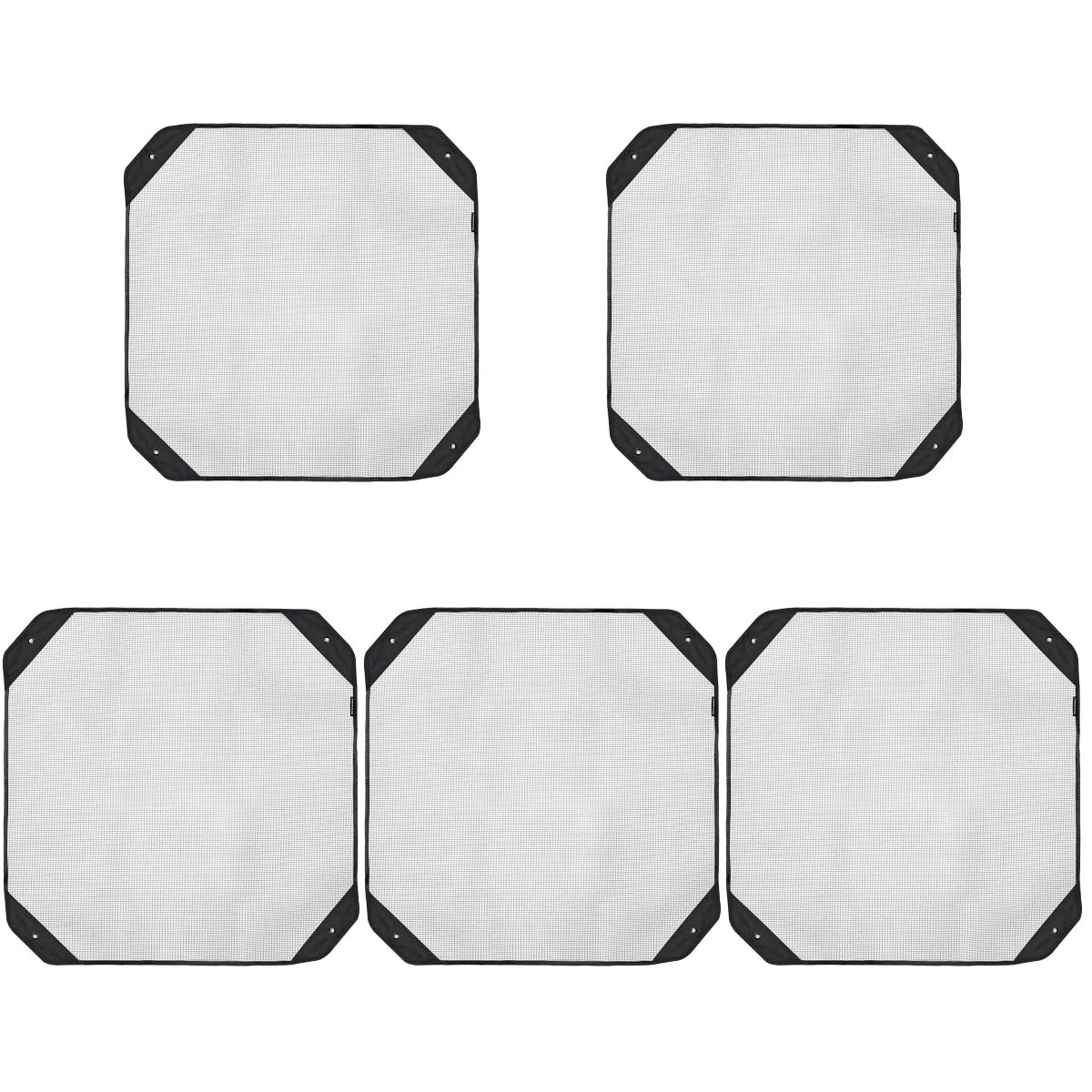 5PCS Durable Mesh Air Conditioner Covers for Outdoor AC Units - Weatherproof Protector with Adjustable Ropes | Perfect for Home, Office & Commercial Use