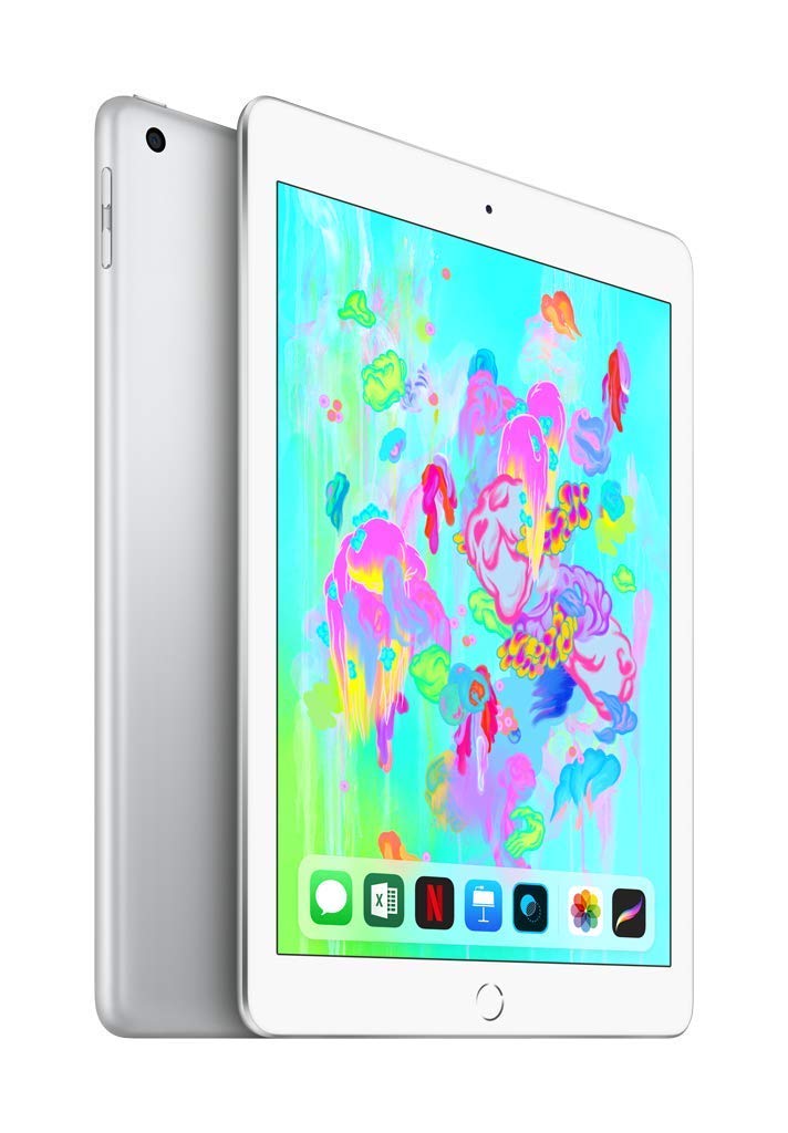 Refurbished Apple iPad 9.7-inch 128GB Wi-Fi Tablet (2018 Model) - Silver | Perfect for Work, School & Entertainment
