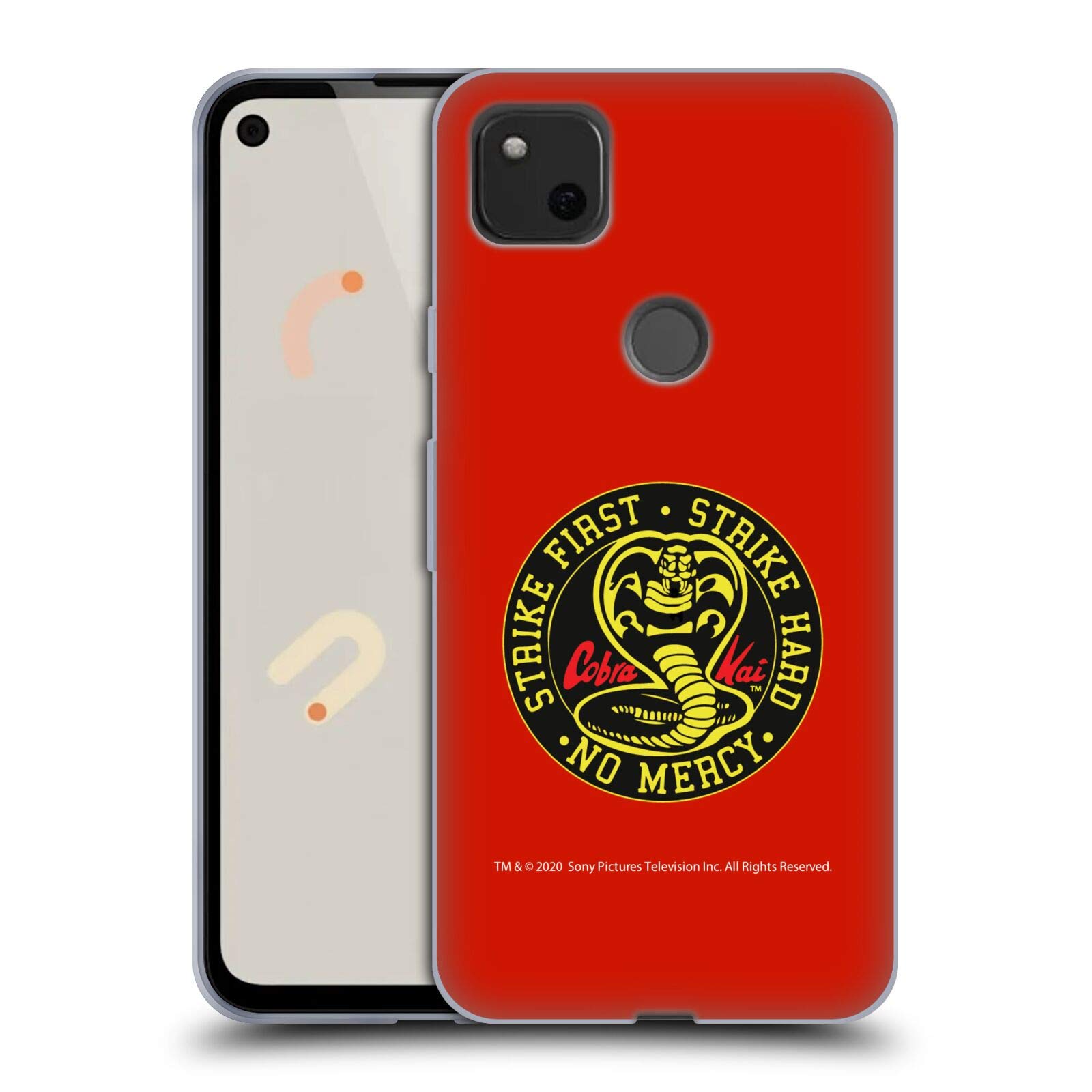 Cobra Kai Strike Logo Case for Google Pixel 4a - Soft Gel Cover for Karate Fans