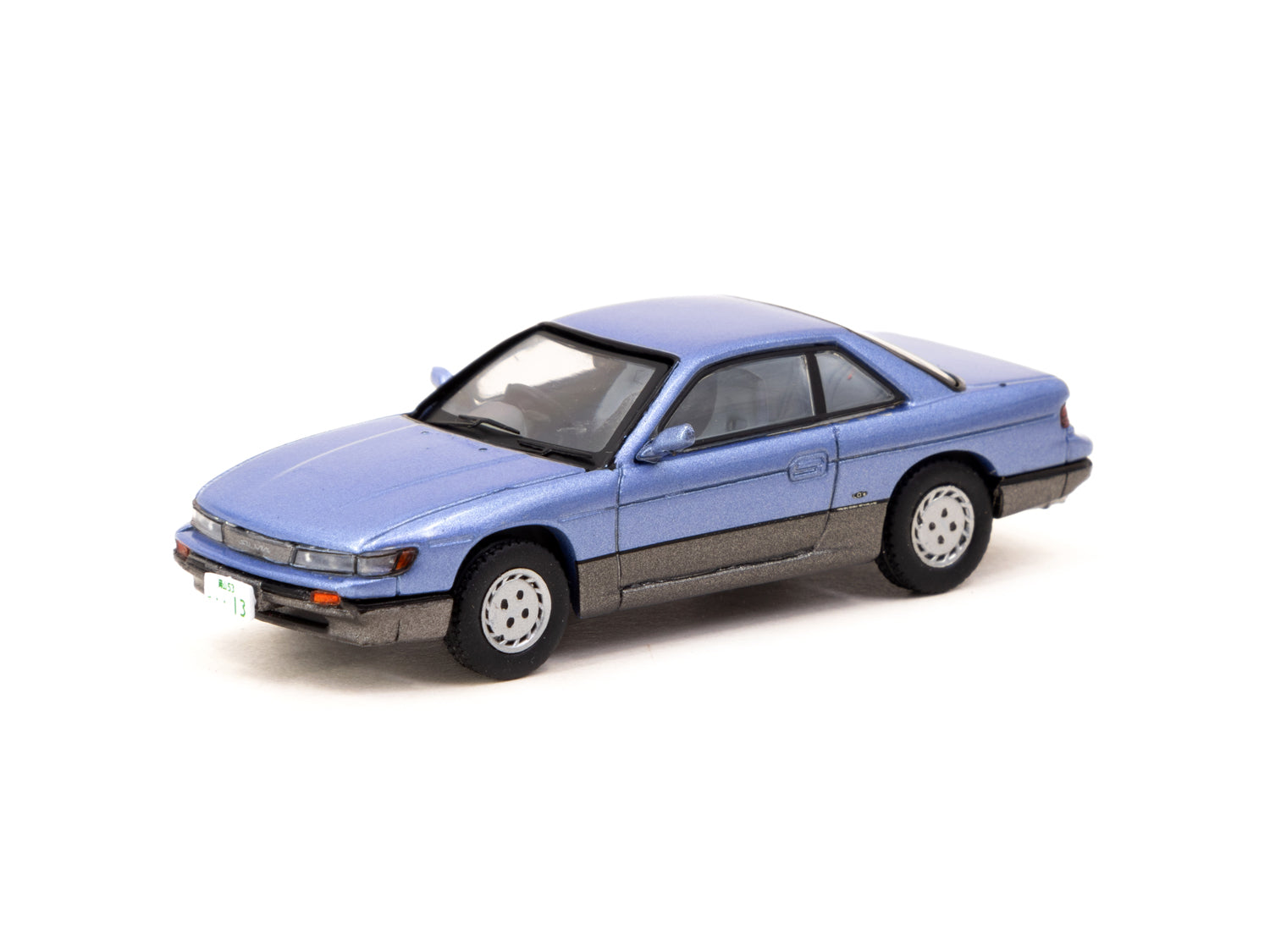 J Collection 1/64 Scale Nissan Silvia S13 Diecast Model Car - Blue & Grey Color - GLOBAL64 Series - Perfect for Collectors, Display & Racing Enthusiasts