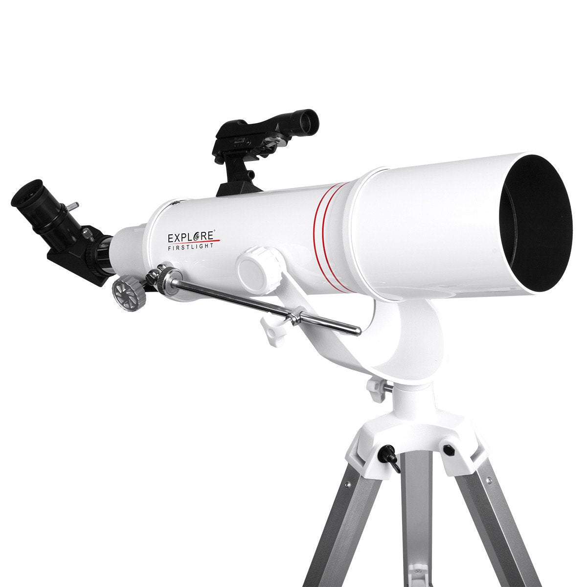 FirstLight 90mm Doublet Refractor Telescope with AZ Mount - Premium Astronomy Equipment for Stargazing, Bird Watching & Outdoor Exploration (Model FL AR90500AZ) - Perfect for Beginners & Amateur Astronomers