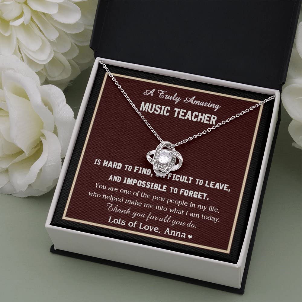 Elegant Music Note Necklace - Perfect Gift for Music Teachers, Birthday Present for Women, Jewelry for Music Lovers | Ideal for Teacher Appreciation Week, Christmas & Graduation Gifts