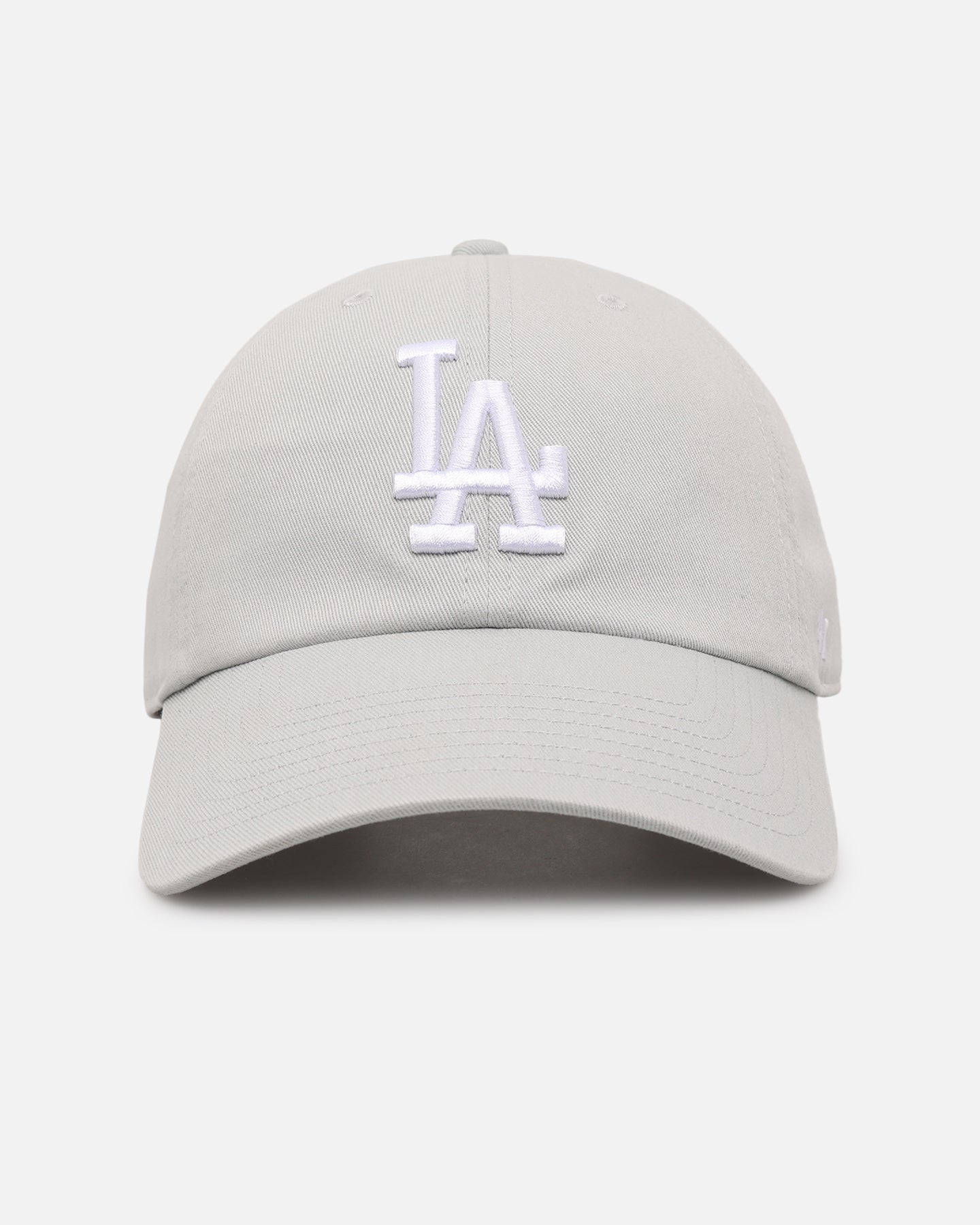 47 Brand Los Angeles Dodgers 'Ballpark' 47 Clean Up Strapback Gray Hat - Adjustable Snapback Cap for Baseball Fans, Streetwear & Casual Outfits