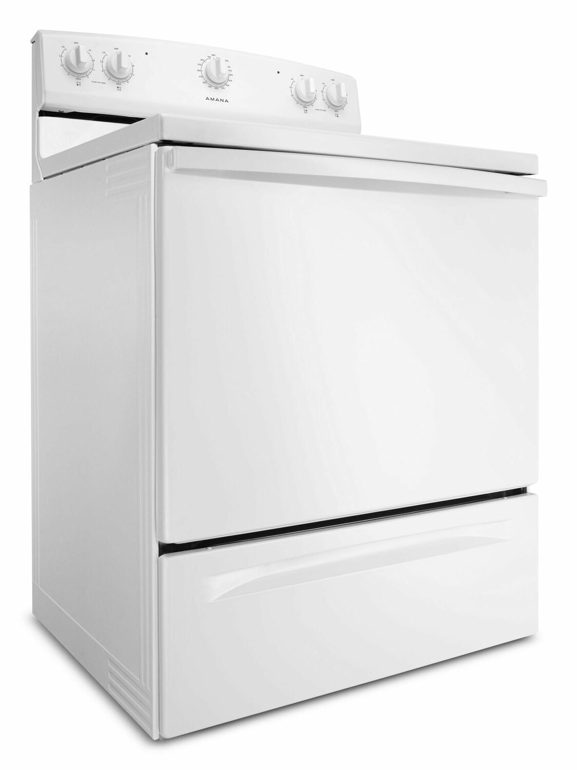 Amana ACR2303MFW 30-Inch Electric Range with Warm Hold Feature - White | Perfect for Home Kitchens & Small Restaurants
