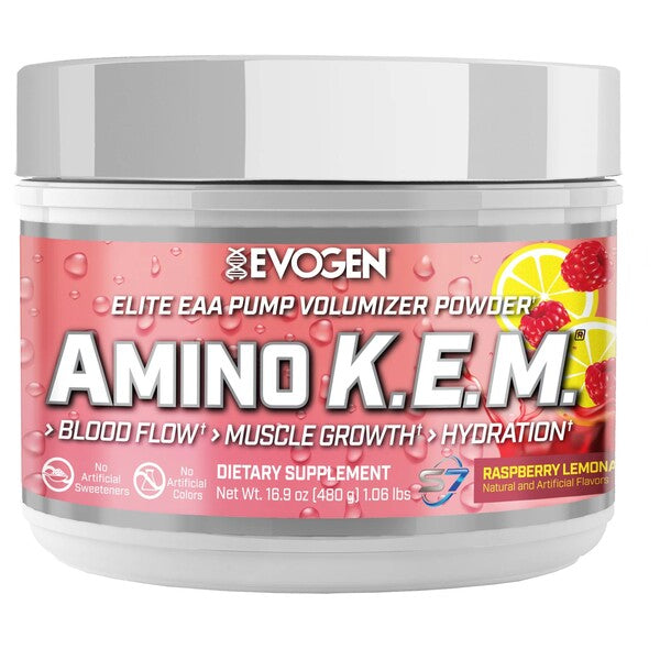 Evogen Amino K.E.M. EAA 480g - Essential Amino Acid Supplement for Muscle Recovery & Performance - Pre & Post Workout, Fitness & Bodybuilding