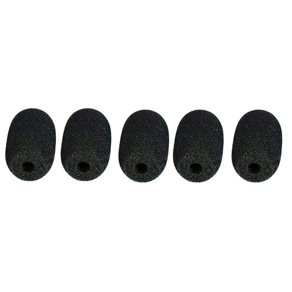 Samson Fitness Audio E Mic Oval Windscreens - 25 Pack (Black) - Perfect for Podcasting, Recording & Live Performances